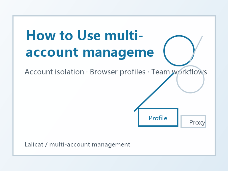 How to Use multi-account management with Anti-Detect Browser Profiles