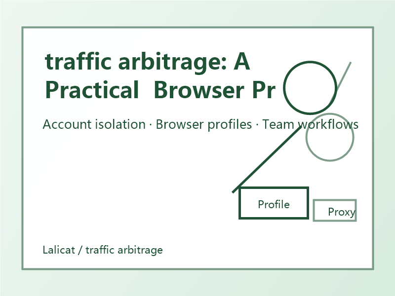 traffic arbitrage: A Practical Browser Profile Workflow