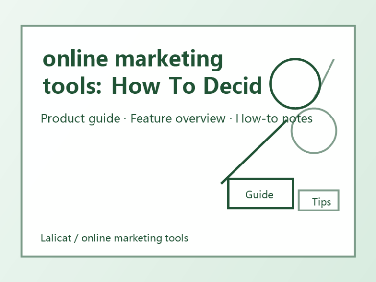 online marketing tools: How To Decide Whether It Fits Your Account Workflow