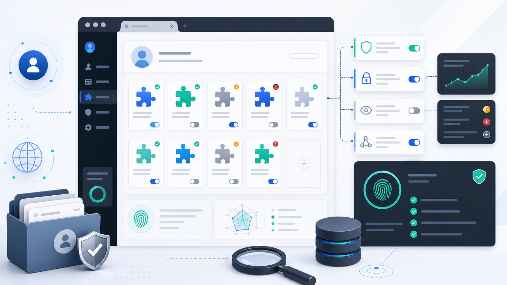 Browser extension fingerprint checks workflow for profile reuse